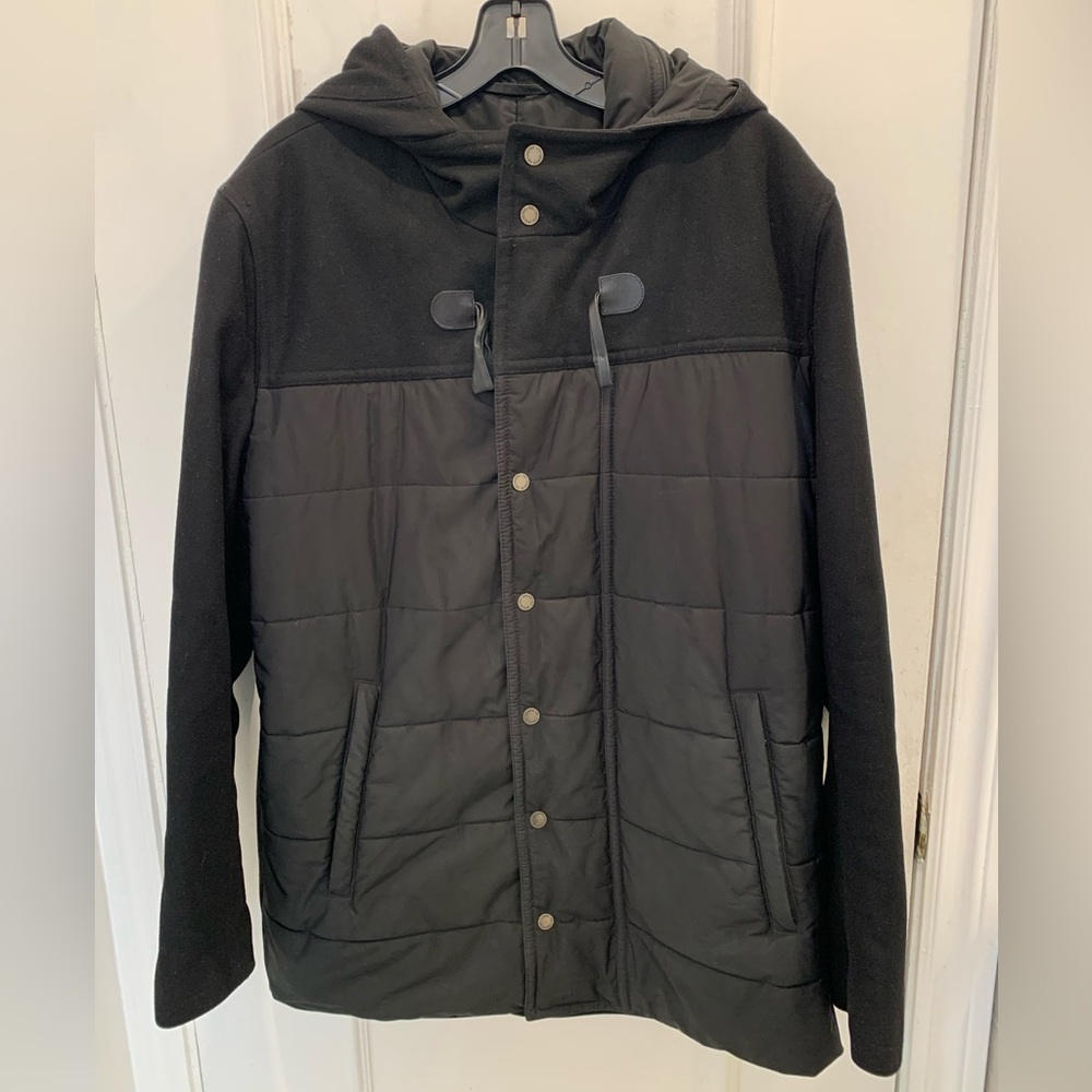 Neil Barrett black hooded jacket. Size XL